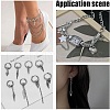 Unicraftale 40Pcs 4 Style 304 Stainless Steel Pendants STAS-UN0054-99-7