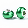 Imitation Pearl Style Resin European Beads RPDL-T003-001E-2
