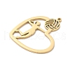 304 Stainless Steel Pendants STAS-K287-04G-2