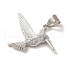 Rack Plating Brass Micro Pave Cubic Zirconia Pendants KK-U027-29P-2