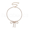 Alloy Crystal Rhinestone Cup Chains Necklaces NJEW-K384-03-3