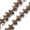 Electroplated Natural Lava Rock Beads Strands G-A251-C01-01C-2