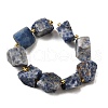 Raw Rough Natural Blue Spot Jasper Beads Strands G-Z087-B01-3
