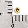 Rack Plating Flat Round Brass Micro Pave Cubic Zirconia Cabochons KK-F874-03G-04-3