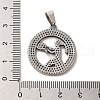 304 Stainless Steel Pendants STAS-C084-01H-AS-3
