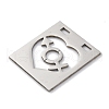201 Stainless Steel Pendants STAS-Q342-47P-2