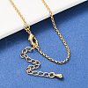 Long-Lasting Plated Brass Cable Chain Necklaces X-NJEW-K112-10G-NF-3
