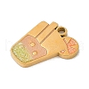 Ion Plating(IP) 304 Stainless Steel Sequins Enamel Pendants STAS-M080-10G-01-2