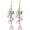 Flower Acrylic Dangle Earrings EJEW-JE06250-4