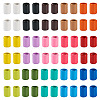  120Pcs 15 Colors Column Rack Plating Spray Painted Alloy Beads for Jewelry Making FIND-TA0002-74-2