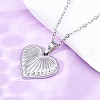 Heart 304 Stainless Steel Pendant Necklaces NJEW-H059-18P-2