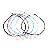 Glass Seed Beads Pendant Necklaces NJEW-JN02314-M-1