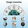 MDF Printed Wall Clock HJEW-WH0058-021-3