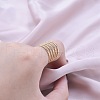 Hollow 304 Stainless Steel Multilayer Open Cuff Ring for Unisex GY6804-2-3