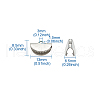 Iron Ribbon Crimp Ends IFIN-TAC001-06A-P-7