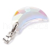 8Pcs 8 Styles Glass Pendants PALLOY-JF03057-5