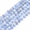 Natural Blue Lace Agate Beads Strands G-F715-033B-1