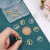 Unicraftale 12Pcs 2 Colors 201 Stainless Steel Link Connectors STAS-UN0028-30-4