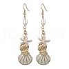 Alloy Enamel Dangle Earrings EJEW-JE06220-1