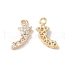 Brass Micro Pave Cubic Zirconia Pendants KK-I702-55G-1