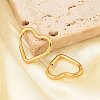 PVD Vacuum Plating 201 Stainless Steel Heart Hoop Earrings EJEW-Q002-03G-2
