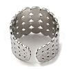 Non-Tarnish 304 Stainless Steel Wide Band Ring RJEW-C067-04P-3