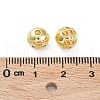 Rack Plating Brass Micro Pave Clear Cubic Zirconia Beads KK-B078-10B-G18-2