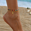 Golden Double Layer Brass Anklets GJ0892-1