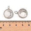 Brass Micro Pave Cubic Zirconia Pendants KK-P260-25P-3