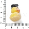 Flocky Resin Pendants FIND-S001-14F-3