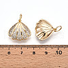Brass Micro Pave Cubic Zirconia Pendants ZIRC-T016-13-3