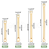   80Pcs 4 Styles Brass Linking Bars FIND-PH0005-90-6