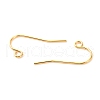 Brass Earring Hooks KK-F824-011G-2
