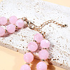 ABS Plastic Beaded Double Layer Necklaces & Dangle Earrings Sets for Women WGBA665-01-3