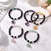 Natural Gemstone Beaded Bracelets for Women BJEW-JB11476-1