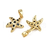 Brass Micro Pave Cubic Zirconia Pendants KK-C093-17A-G02-2