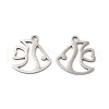 Non-Tarnish 201 Stainless Steel Pendants STAS-I199-D01-P-1
