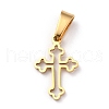 304 Stainless Steel Pendants STAS-P253-03G-1