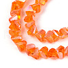 Electroplate Transparent Glass Beads Strands GLAA-N021-4mm-09-3