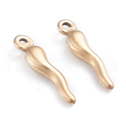 Ion Plating(IP) 304 Stainless Steel Pendants STAS-YW0002-07G-1