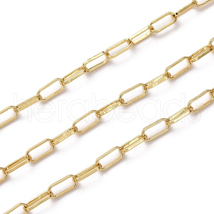 Brass Paperclip Chains CHC-H113-18G-1