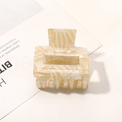 Rectangle Cellulose Acetate Claw Hair Clips PW-WGC42AC-06-1