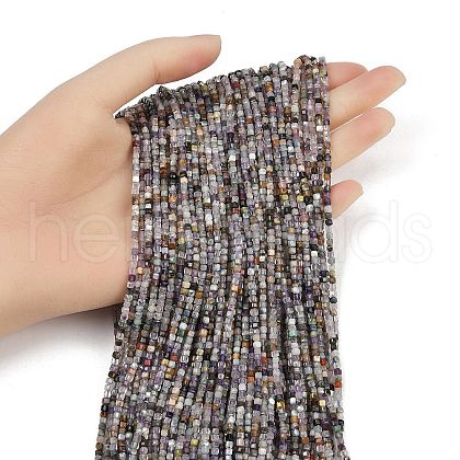 Natural Fluorite Beads Strands G-RM2025-D50-2x2mm-B-1
