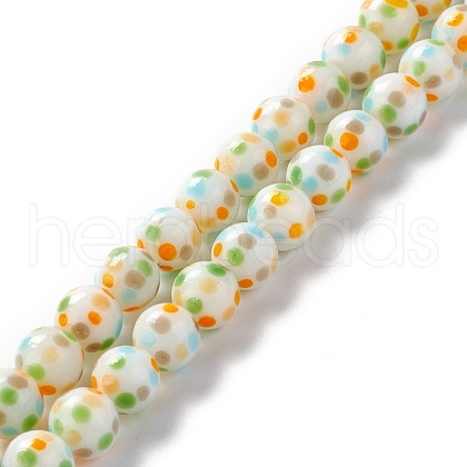 Handmade Lampwork Beads Strands LAMP-D015-11A-1