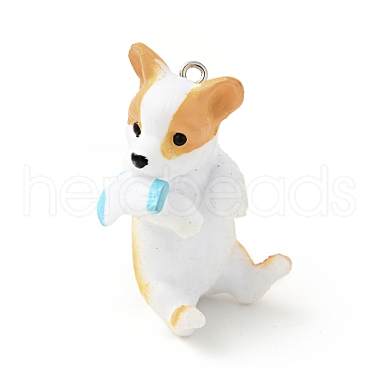 PVC Plastic Cartoon Pendants X-PVC-G004-01G-1