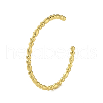Brass Cuff Bangles BJEW-D039-10A-G-1