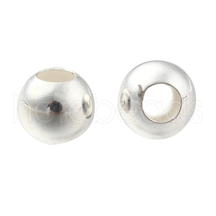 925 Sterling Silver Beads STER-T002-235S-4mm-1