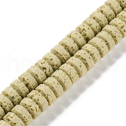 Synthetic Lava Rock Dyed Beads Strands G-H311-09-05-1