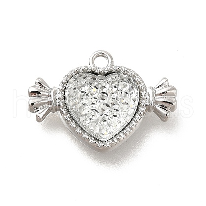 Transparent Clear Resin Rhinestone Charms FIND-B015-01B-P-1