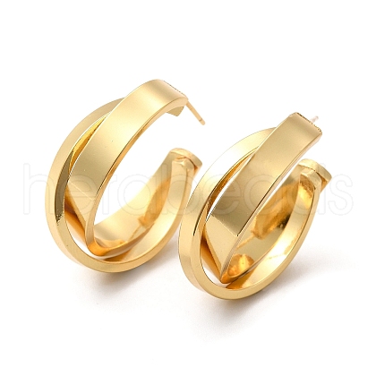 Rack Plating Brass Ear Studs EJEW-P226-10G-1